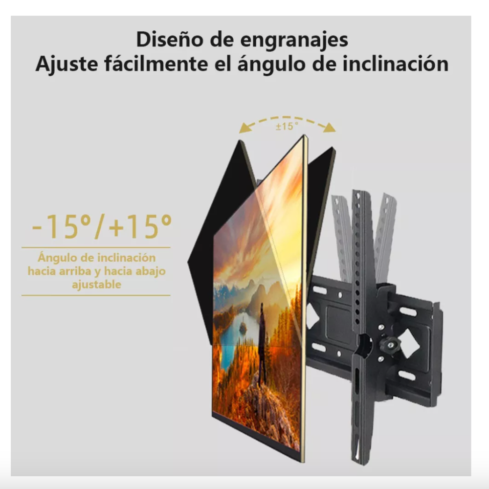 Soporte De Pared Techo Para Pantalla Tv/monitor De 26 A 60 Negro
